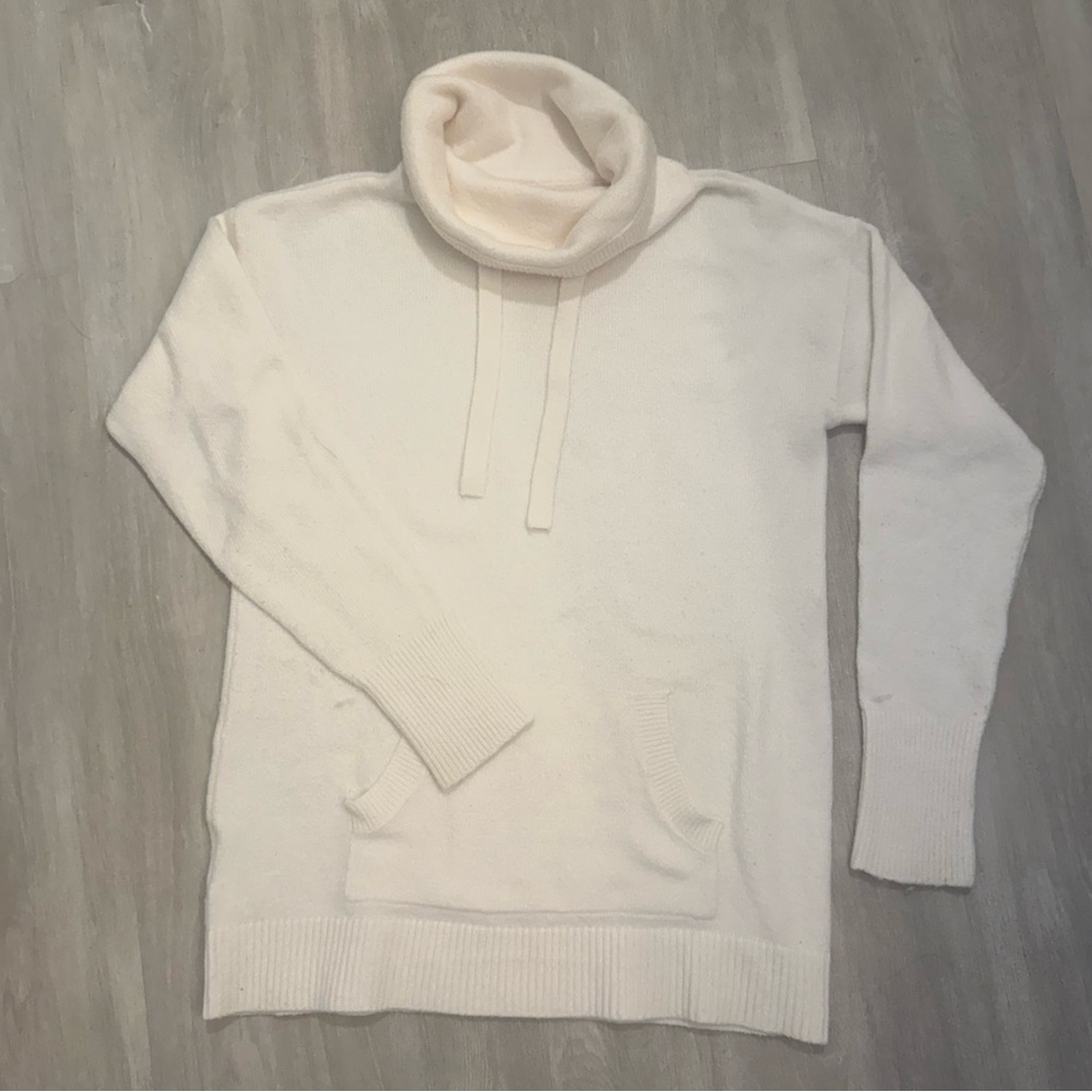 LOFT Cowlnneck Drawstring Sweater - Picture 2 of 8